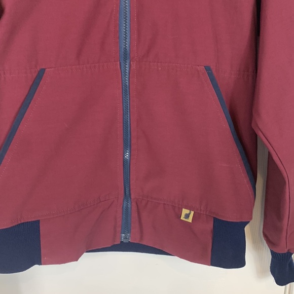 Mother Karens’s burgundy long sleeved full length zippered Jack small. 4 pockets - Picture 5 of 6